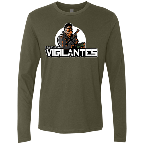 T-Shirts Military Green / Small NYC Vigilantes Men's Premium Long Sleeve