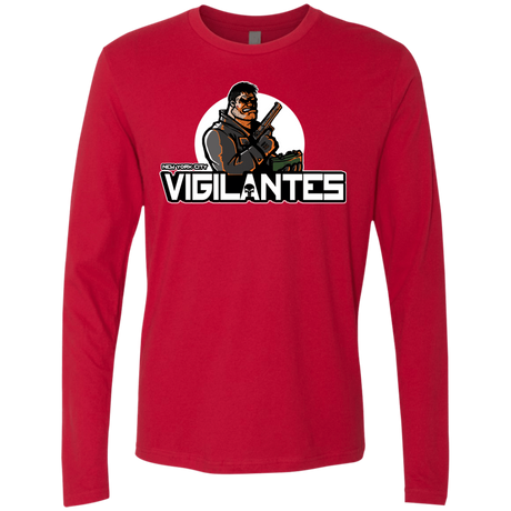 T-Shirts Red / Small NYC Vigilantes Men's Premium Long Sleeve