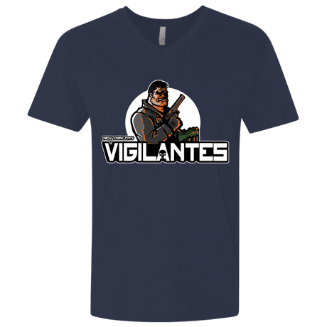 T-Shirts Midnight Navy / X-Small NYC Vigilantes Men's Premium V-Neck