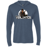 T-Shirts Indigo / X-Small NYC Vigilantes Triblend Long Sleeve Hoodie Tee