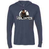 T-Shirts Vintage Navy / X-Small NYC Vigilantes Triblend Long Sleeve Hoodie Tee