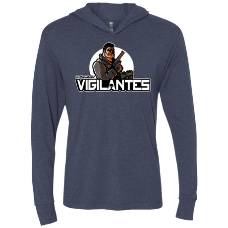 T-Shirts Vintage Navy / X-Small NYC Vigilantes Triblend Long Sleeve Hoodie Tee