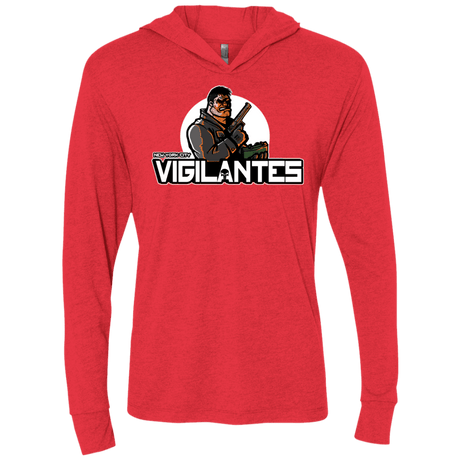 T-Shirts Vintage Red / X-Small NYC Vigilantes Triblend Long Sleeve Hoodie Tee