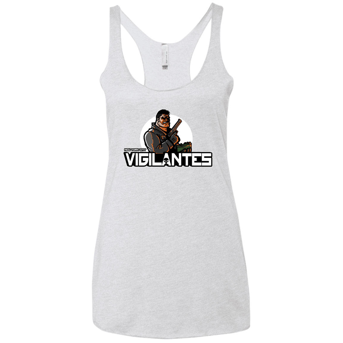 T-Shirts Heather White / X-Small NYC Vigilantes Women's Triblend Racerback Tank