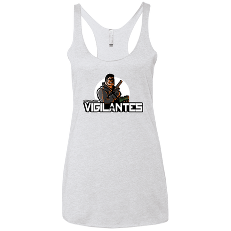 T-Shirts Heather White / X-Small NYC Vigilantes Women's Triblend Racerback Tank