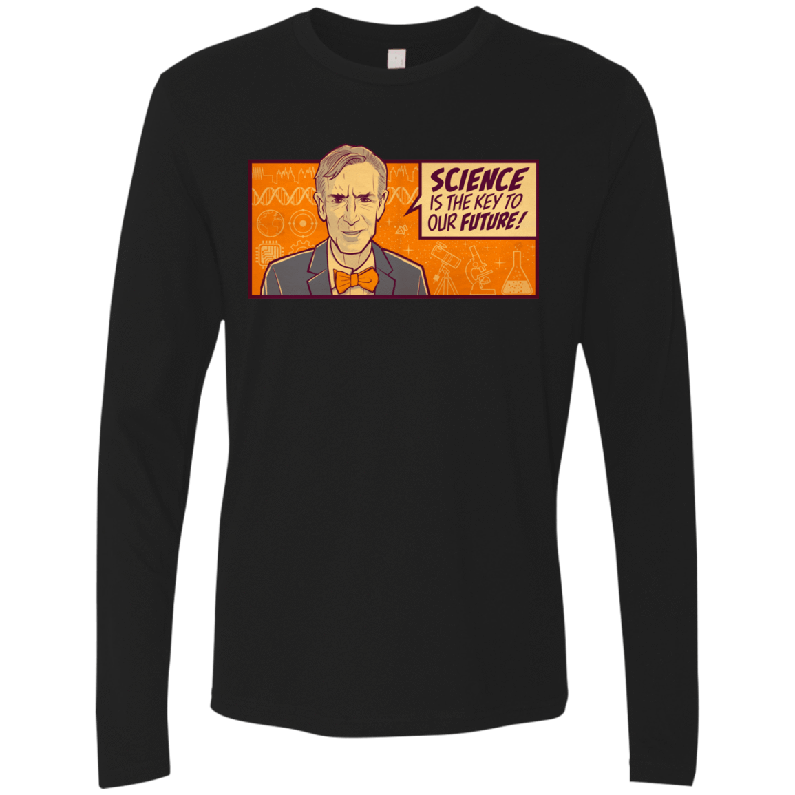 T-Shirts Black / S NYE key future Men's Premium Long Sleeve