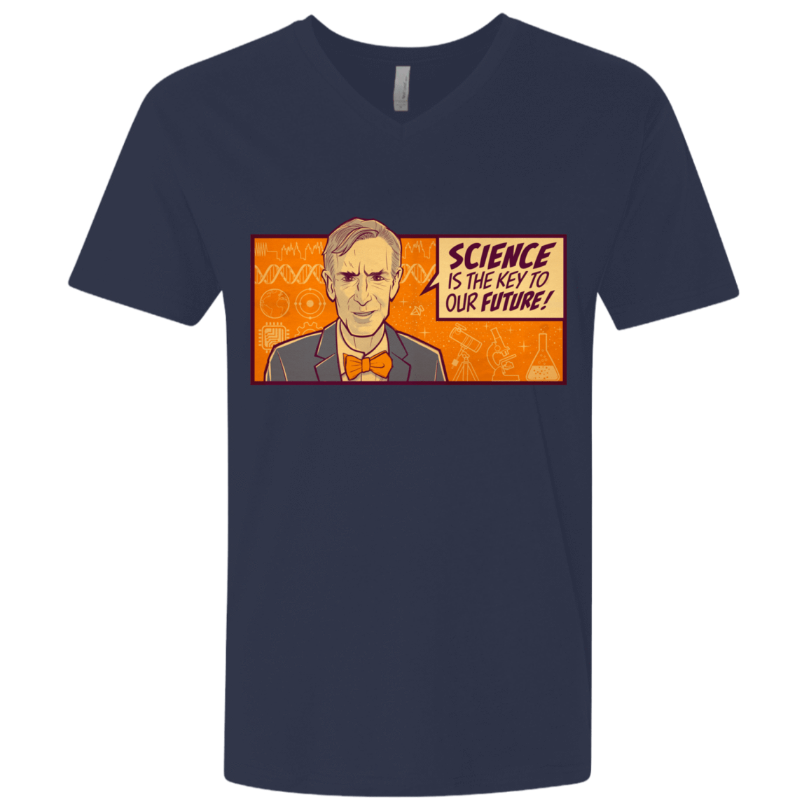 T-Shirts Midnight Navy / X-Small NYE key future Men's Premium V-Neck