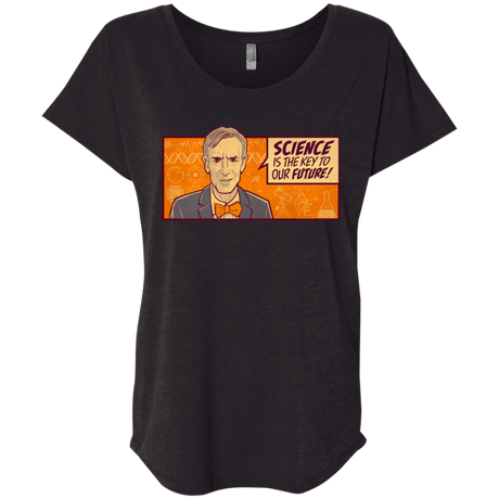 T-Shirts Vintage Black / X-Small NYE key future Triblend Dolman Sleeve