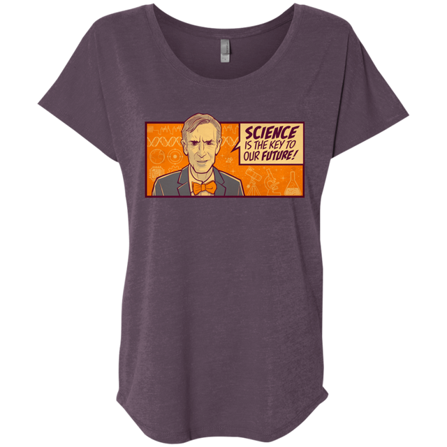 T-Shirts Vintage Purple / X-Small NYE key future Triblend Dolman Sleeve