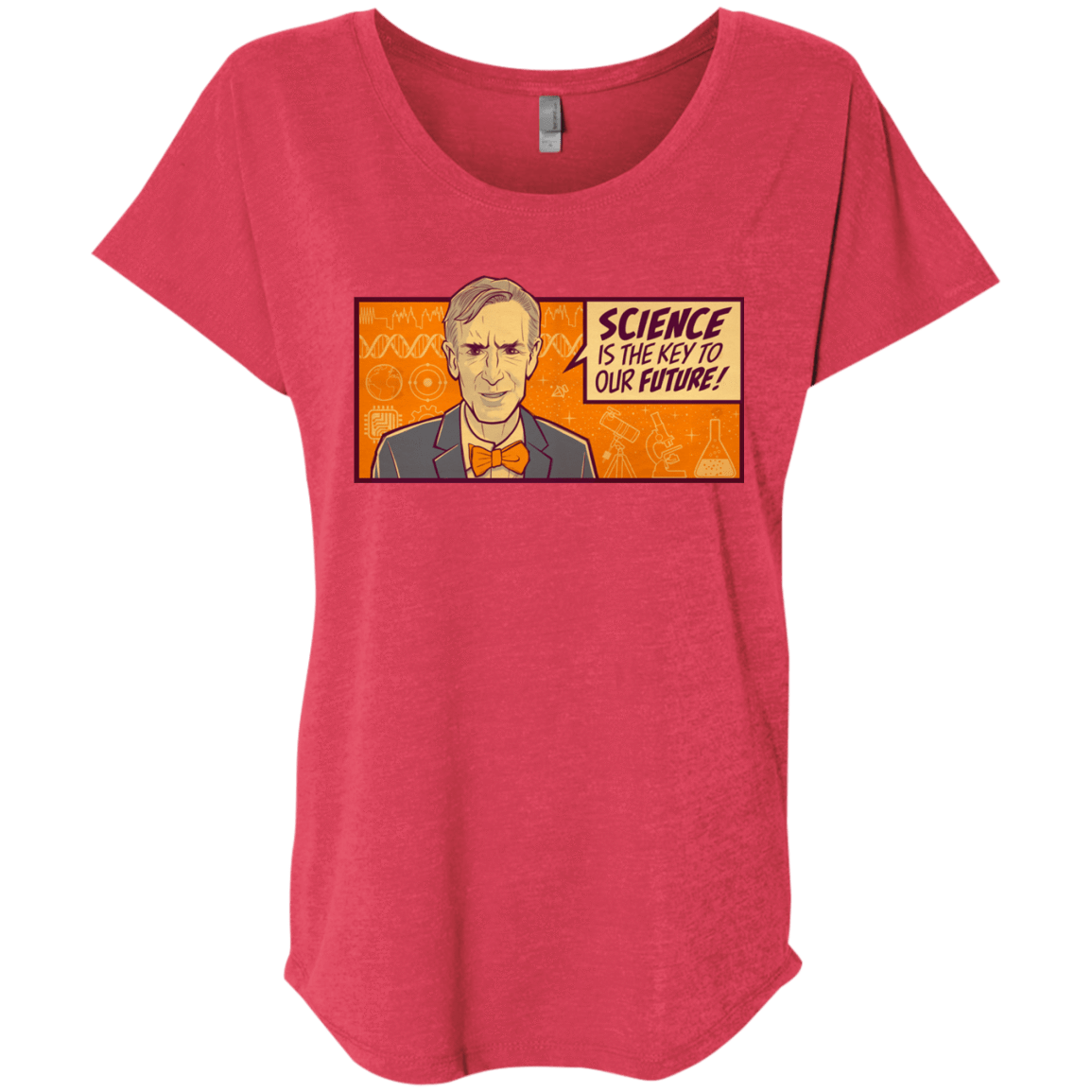 T-Shirts Vintage Red / X-Small NYE key future Triblend Dolman Sleeve