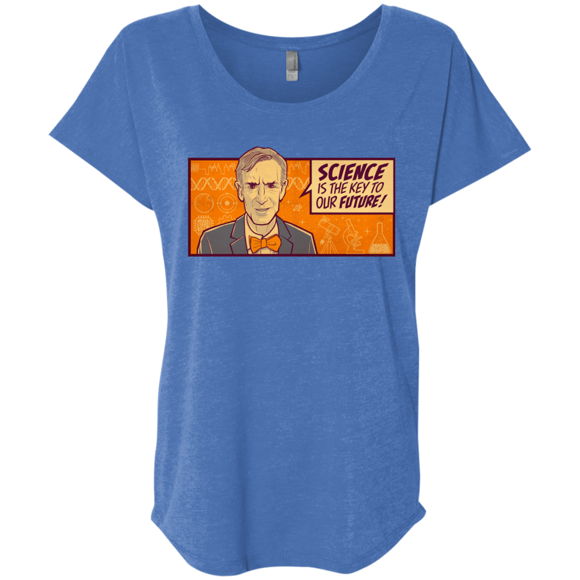 T-Shirts Vintage Royal / X-Small NYE key future Triblend Dolman Sleeve