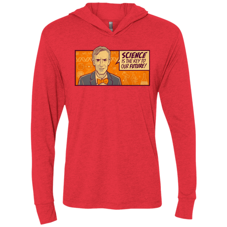 T-Shirts Vintage Red / X-Small NYE key future Triblend Long Sleeve Hoodie Tee