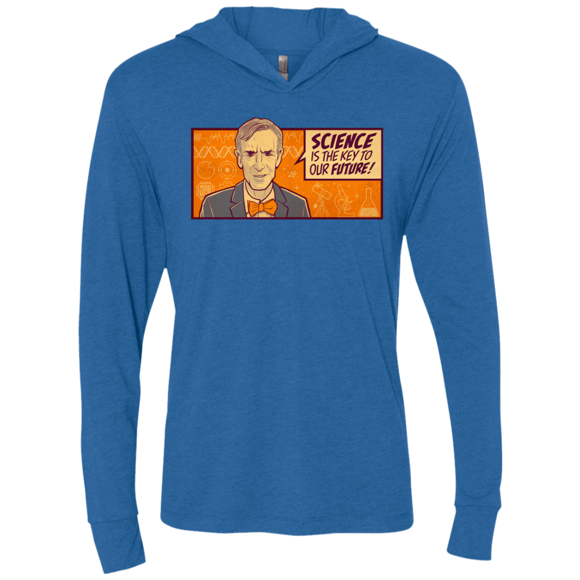 T-Shirts Vintage Royal / X-Small NYE key future Triblend Long Sleeve Hoodie Tee