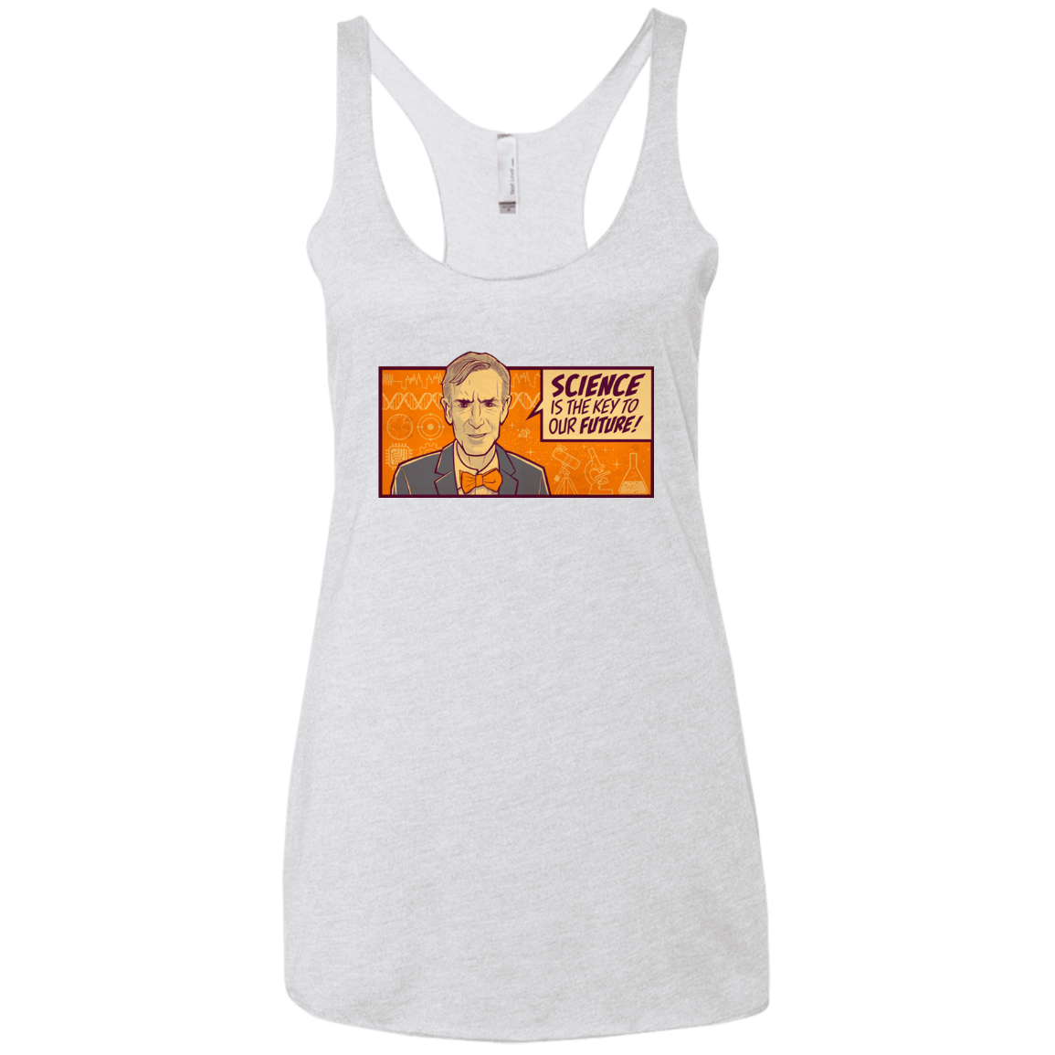 T-Shirts Heather White / X-Small NYE key future Women's Triblend Racerback Tank