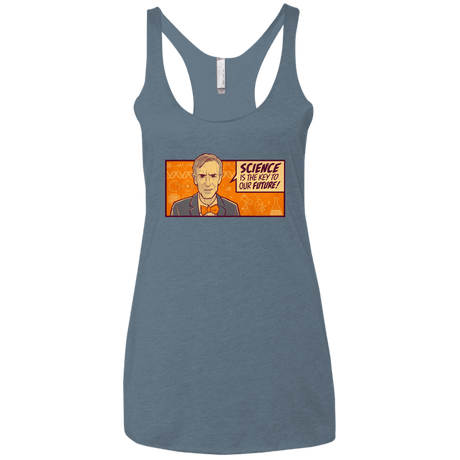 T-Shirts Indigo / X-Small NYE key future Women's Triblend Racerback Tank