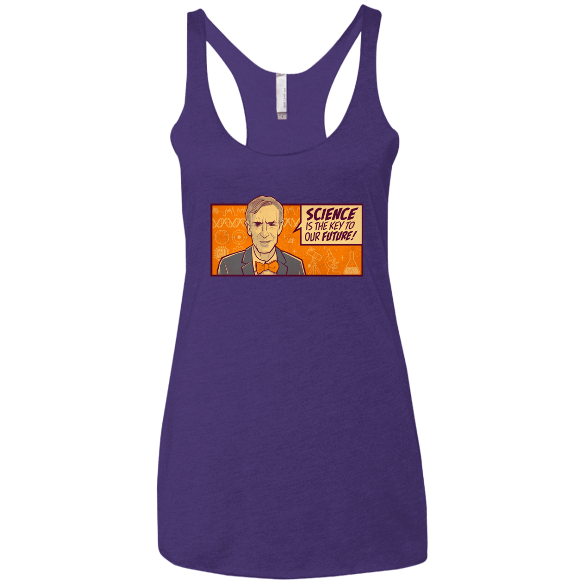 T-Shirts Purple Rush / X-Small NYE key future Women's Triblend Racerback Tank