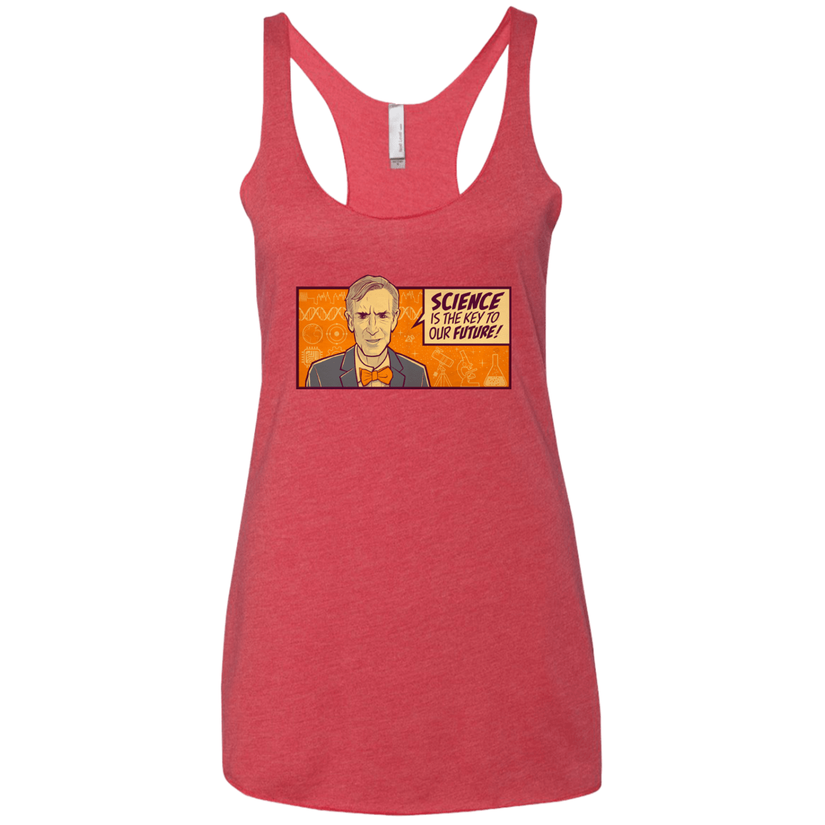 T-Shirts Vintage Red / X-Small NYE key future Women's Triblend Racerback Tank