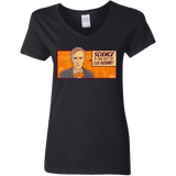 T-Shirts Black / S NYE key future Women's V-Neck T-Shirt