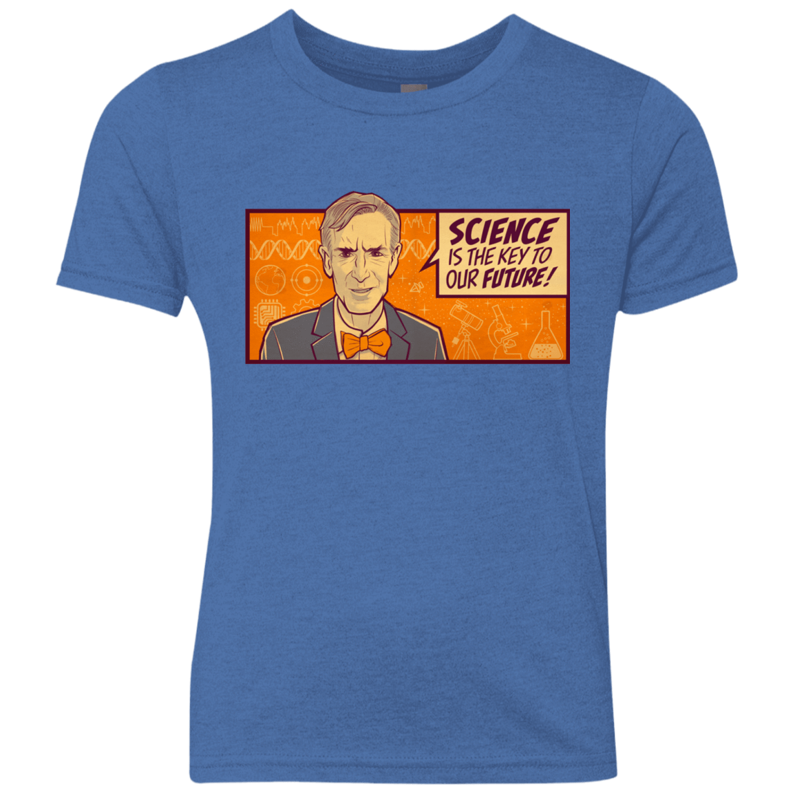 T-Shirts Vintage Royal / YXS NYE key future Youth Triblend T-Shirt