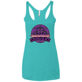 T-Shirts Tahiti Blue / X-Small OBEDIENT EXPENDABLE FOOT SOLDIERS Women's Triblend Racerback Tank