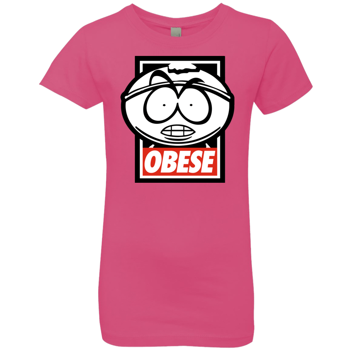 T-Shirts Hot Pink / YXS Obese Girls Premium T-Shirt