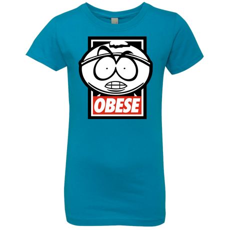 T-Shirts Turquoise / YXS Obese Girls Premium T-Shirt