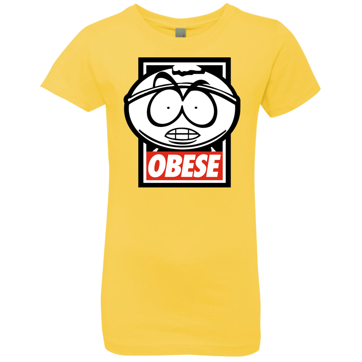 T-Shirts Vibrant Yellow / YXS Obese Girls Premium T-Shirt