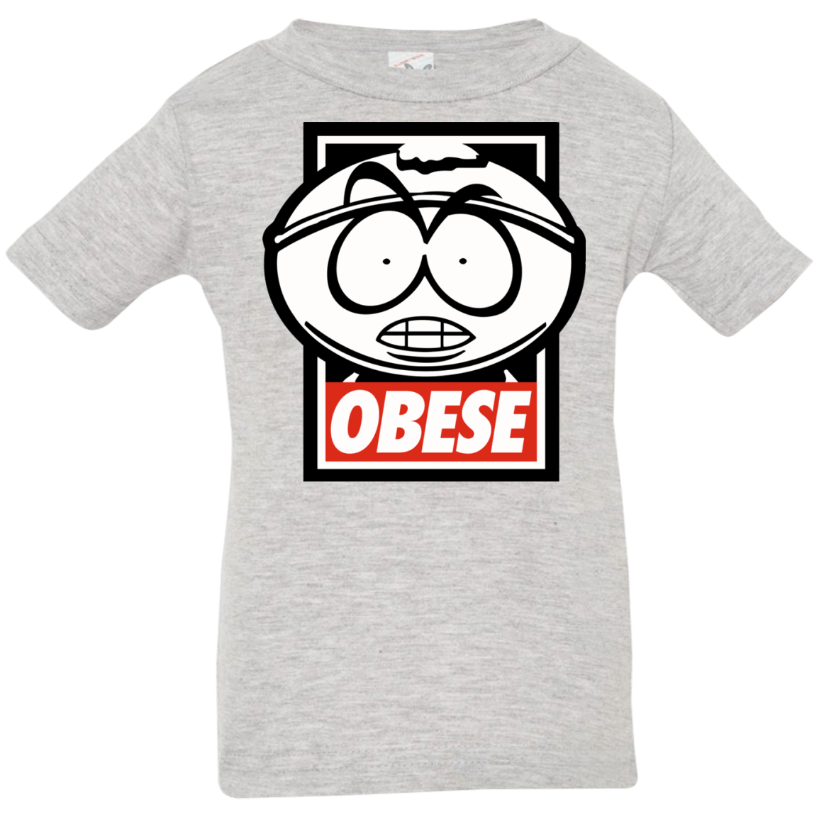 T-Shirts Heather Grey / 6 Months Obese Infant Premium T-Shirt