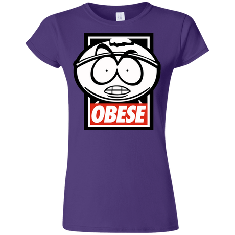 T-Shirts Purple / S Obese Junior Slimmer-Fit T-Shirt