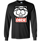 T-Shirts Black / S Obese Men's Long Sleeve T-Shirt