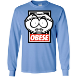 T-Shirts Carolina Blue / S Obese Men's Long Sleeve T-Shirt