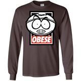 T-Shirts Dark Chocolate / S Obese Men's Long Sleeve T-Shirt