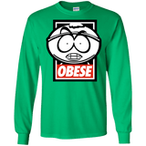 T-Shirts Irish Green / S Obese Men's Long Sleeve T-Shirt