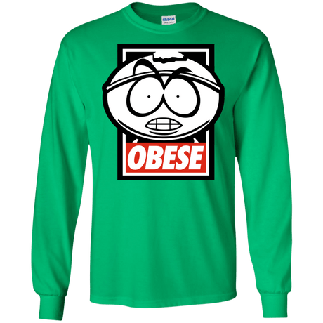 T-Shirts Irish Green / S Obese Men's Long Sleeve T-Shirt