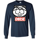 T-Shirts Navy / S Obese Men's Long Sleeve T-Shirt