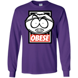 T-Shirts Purple / S Obese Men's Long Sleeve T-Shirt