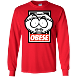 T-Shirts Red / S Obese Men's Long Sleeve T-Shirt