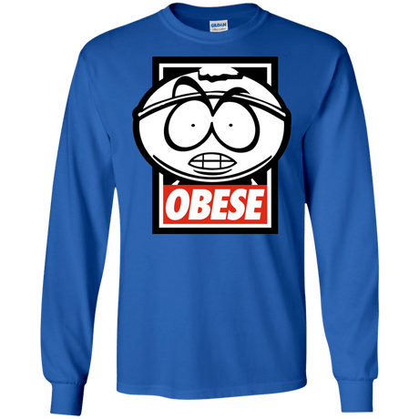 T-Shirts Royal / S Obese Men's Long Sleeve T-Shirt