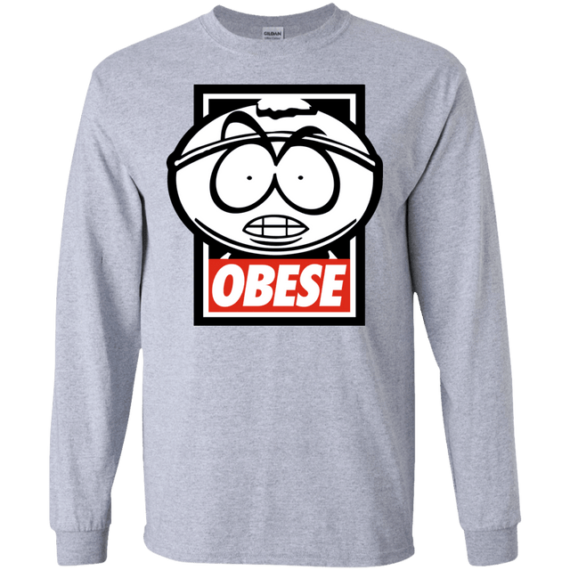 T-Shirts Sport Grey / S Obese Men's Long Sleeve T-Shirt