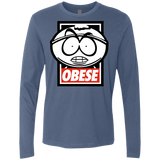 T-Shirts Indigo / S Obese Men's Premium Long Sleeve