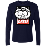 T-Shirts Midnight Navy / S Obese Men's Premium Long Sleeve
