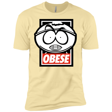 T-Shirts Banana Cream / X-Small Obese Men's Premium T-Shirt