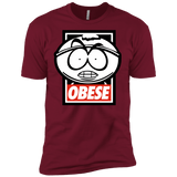 T-Shirts Cardinal / X-Small Obese Men's Premium T-Shirt