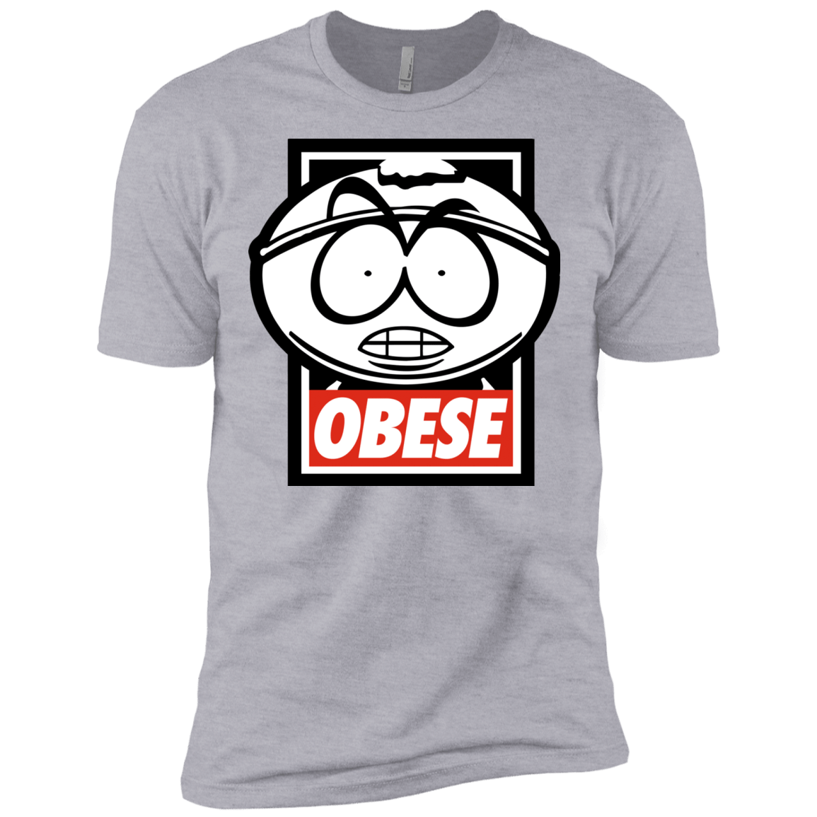 T-Shirts Heather Grey / X-Small Obese Men's Premium T-Shirt
