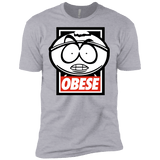 T-Shirts Heather Grey / X-Small Obese Men's Premium T-Shirt