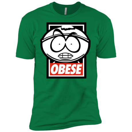 T-Shirts Kelly Green / X-Small Obese Men's Premium T-Shirt