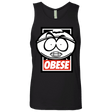 T-Shirts Black / S Obese Men's Premium Tank Top
