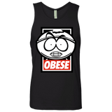 T-Shirts Black / S Obese Men's Premium Tank Top