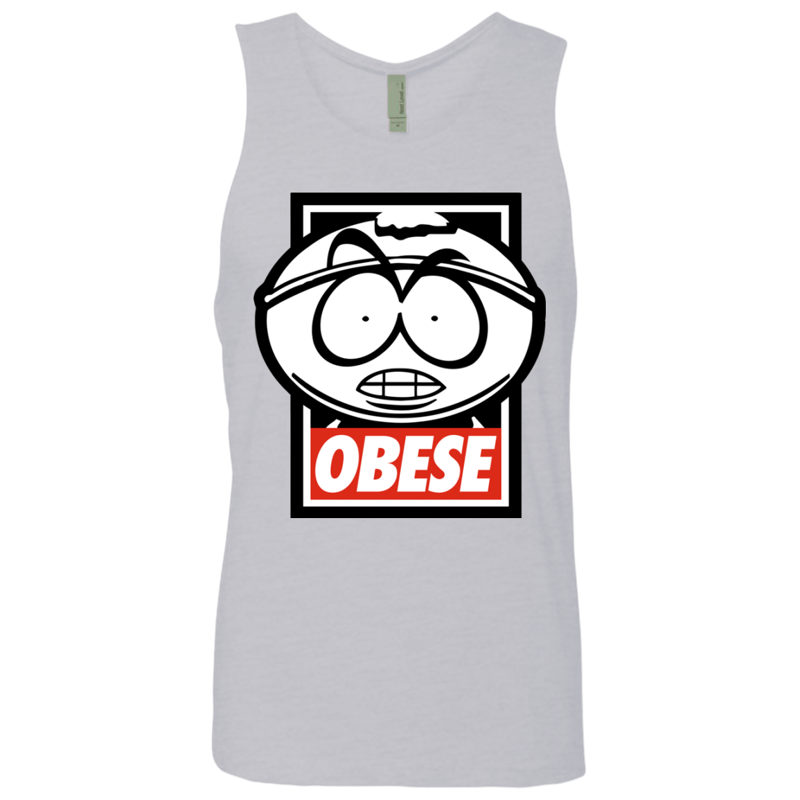 T-Shirts Heather Grey / S Obese Men's Premium Tank Top