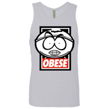 T-Shirts Heather Grey / S Obese Men's Premium Tank Top
